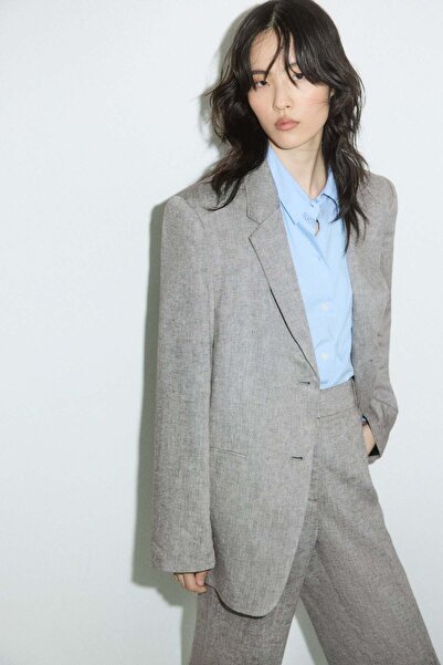 H&M Linen-blend blazer