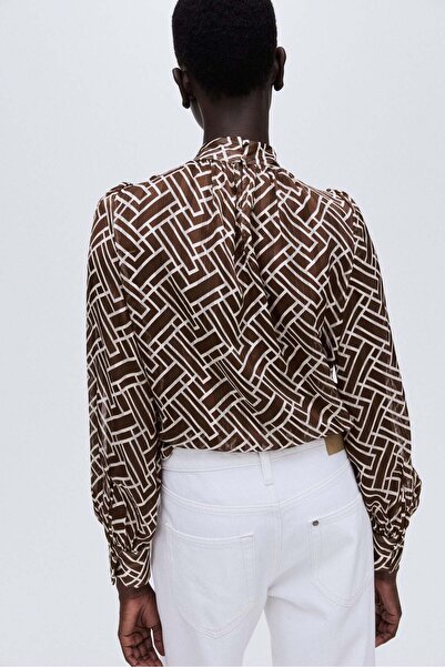 H&M Stand-collar blouse