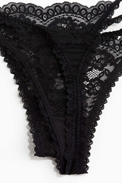 H&M 2-pack lace tanga thong briefs