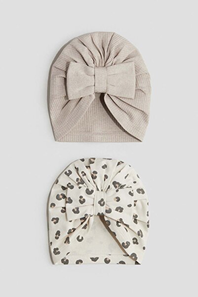 H&M 2-pack knot-detail hats