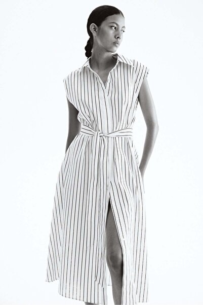 H&M Linen-blend shirt dress