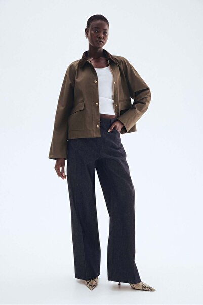 H&M Corduroy-collar jacket