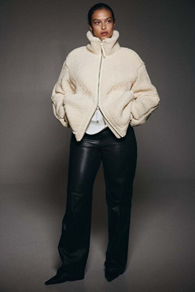 H&M Loose teddy jacket