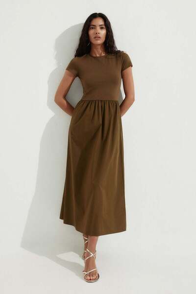 H&M Short-sleeved maxi dress
