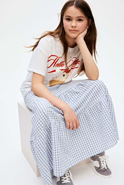 H&M Tiered cotton skirt