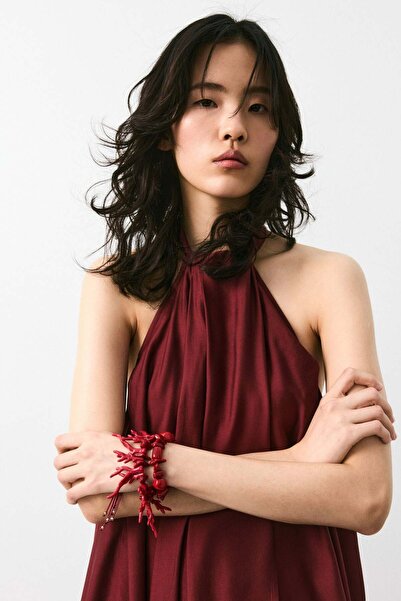 H&M Maxi halterneck dress