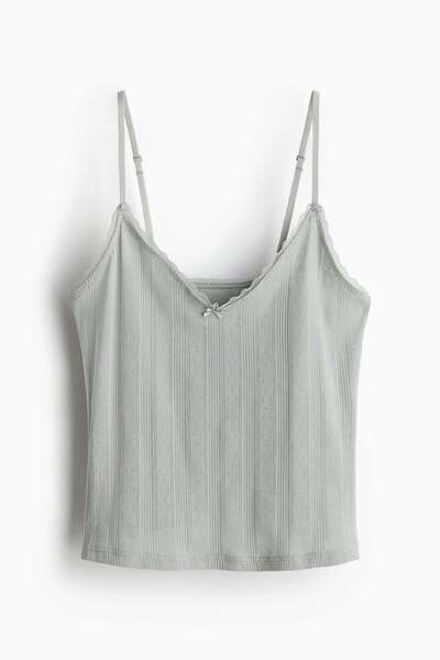 H&M Pointelle strappy top