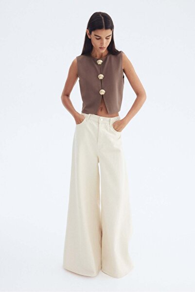 H&M Button-decorated top