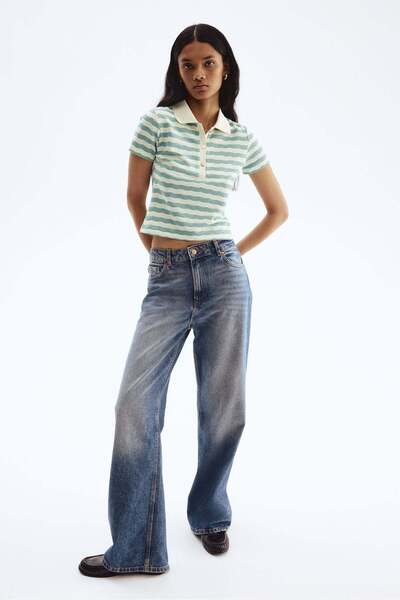 H&M قميص بولو محبوك