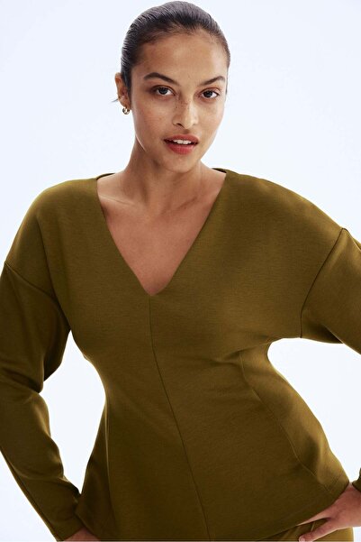 H&M قميص غوص بخصر