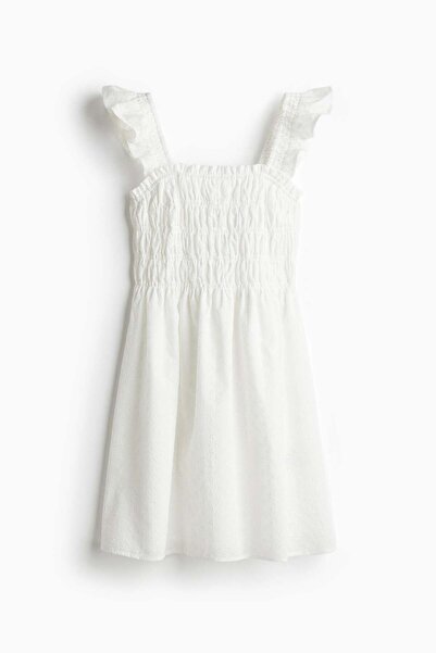 H&M Smocked broderie anglaise dress