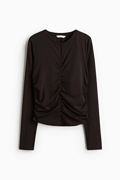 H&M Draped long-sleeved top