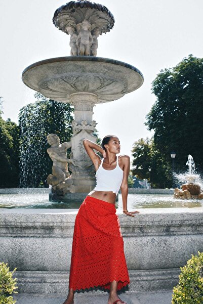 H&M Broderie anglaise skirt