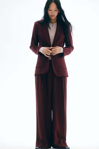 H&M بنطلون واسع مفصل