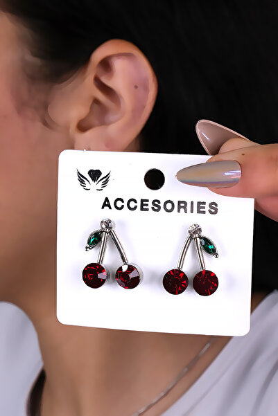 LOWEN AKSESUAR أقراط الكرز النسائية