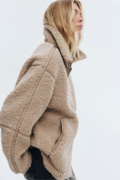 H&M Loose teddy jacket