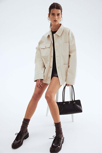 H&M سترة ذات ياقة مخملية