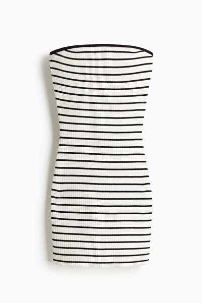 H&M Rib-knit bandeau dress