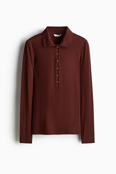 H&M Rib-knit polo shirt