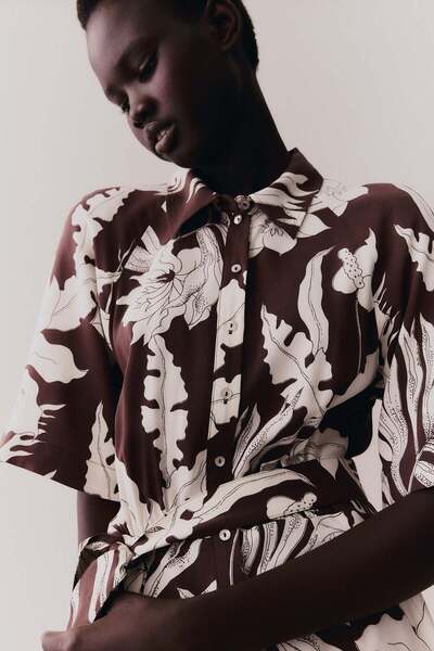 H&M Tie-belt shirt dress