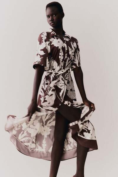 H&M Tie-belt shirt dress