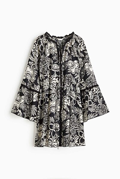 H&M Trumpet-sleeved tunic dress
