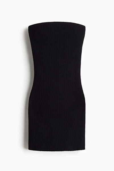 H&M Rib-knit bandeau dress