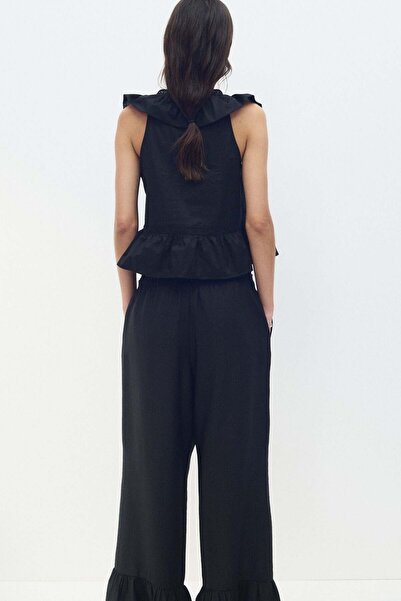 H&M Frill-trimmed drawstring trousers