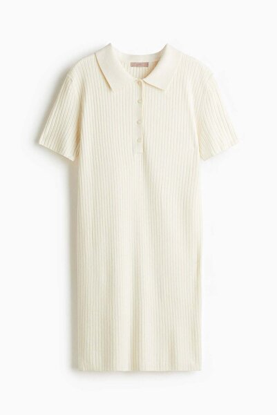 H&M Rib-knit collared dress