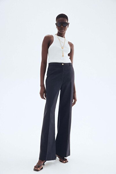H&M Flared twill trousers