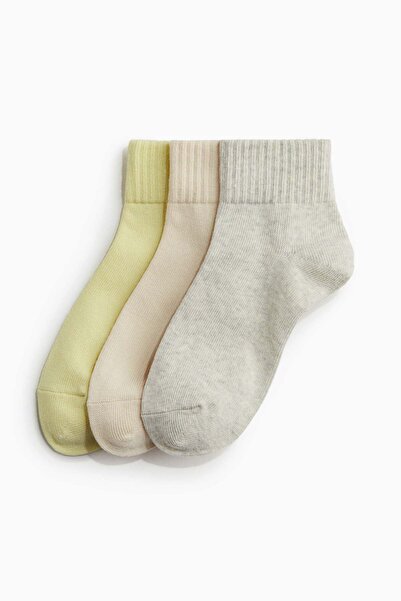 H&M مجموعة من 3 جوارب رياضية DryMove™