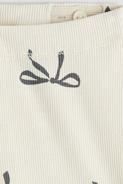 H&M Ribbed cotton leggings