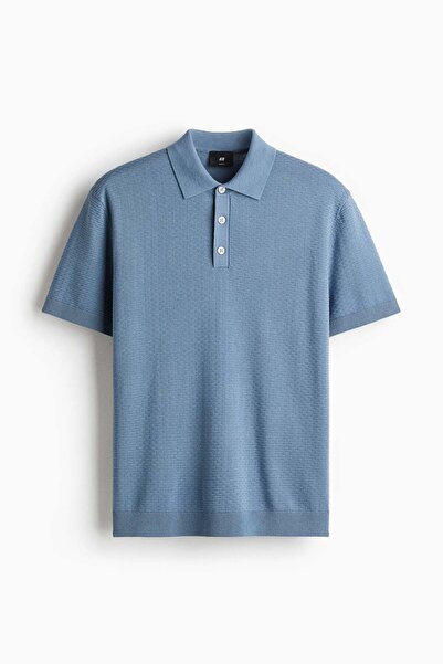 H&M Slim Fit Textured polo shirt