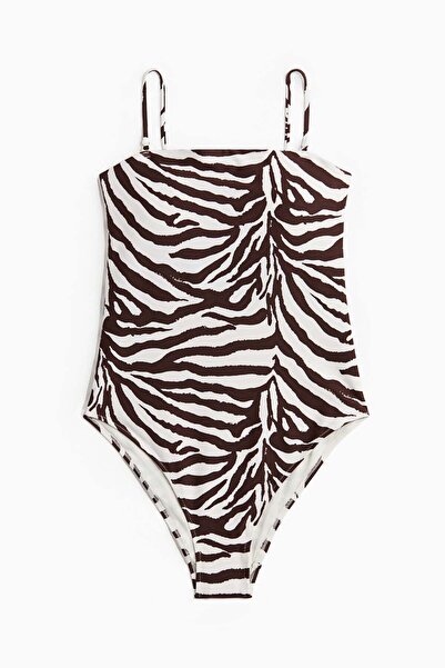 H&M Padded-cup bandeau swimsuit