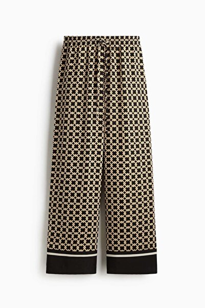 H&M Patterned drawstring trousers