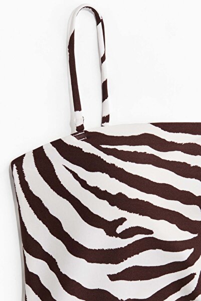 H&M Padded-cup bandeau swimsuit