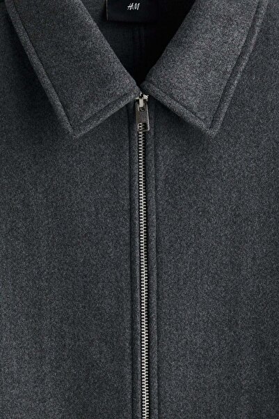 H&M Regular Fit Felted overshirt