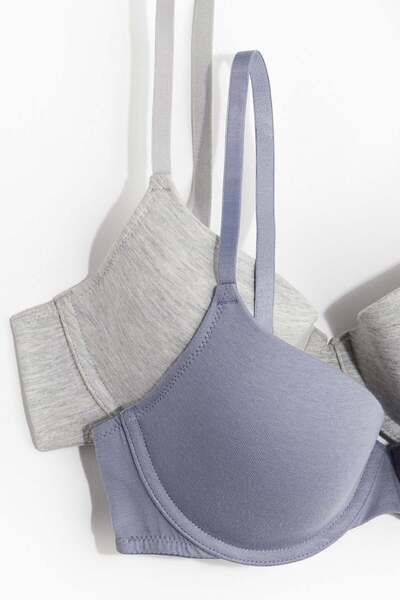 H&M 2-pack padded underwired cotton bras