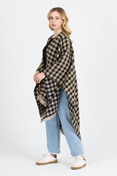 ZEMİRA HOME Poncho - Cotton Polyester Blend Stylish and High-Quality Fabric - Cream