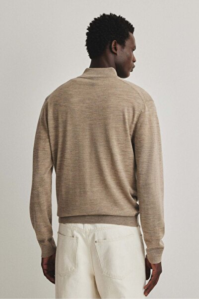 H&M Regular Fit Zip-top merino wool jumper