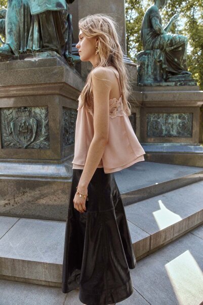 H&M Coated circular skirt