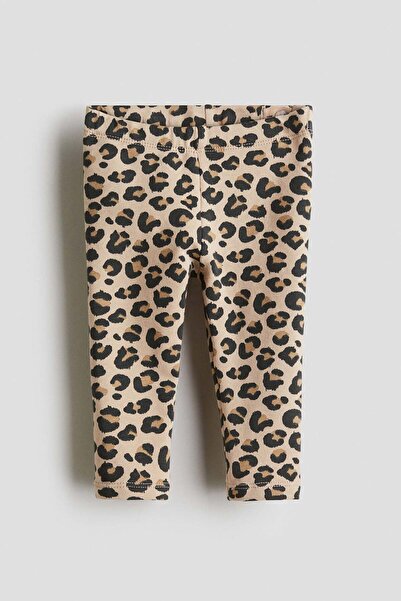 H&M Printed brushed-inside leggings