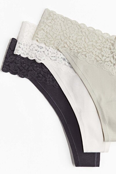 H&M 10-pack lace thong briefs
