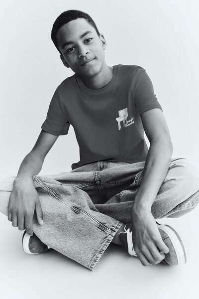 H&M Print-motif cotton T-shirt