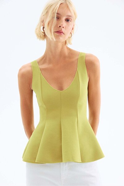 H&M Interlock peplum top