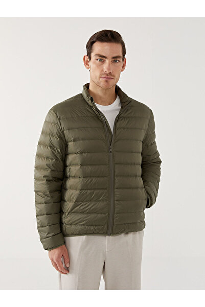 LC Waikiki SOUTHBLUE Palton puf pentru bărbați cu guler vertical croi standard