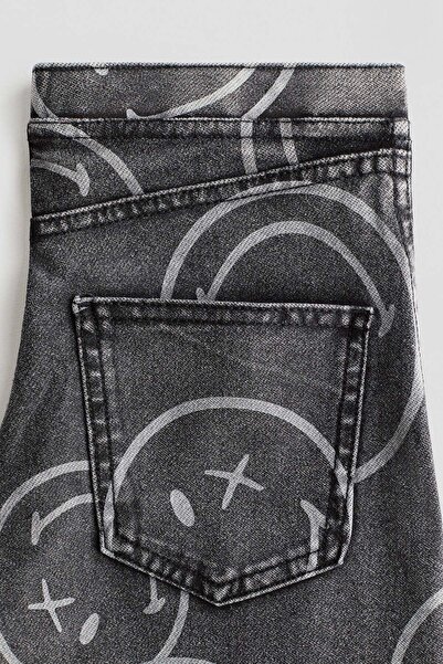 H&M Wide denim-look trousers