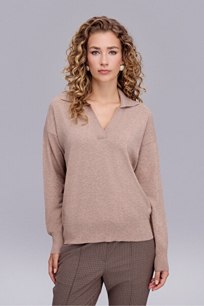 Naramaxx Polo Yaka Vizon Triko Bluz