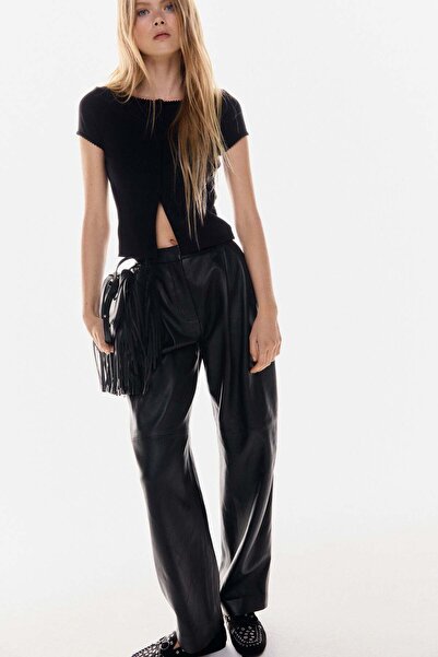 H&M Ribbed button-front top