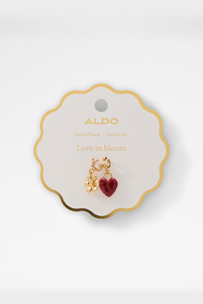 Aldo لوف إن بلوم - زينة حقيبة نسائية مطلية بالذهب الأحمر